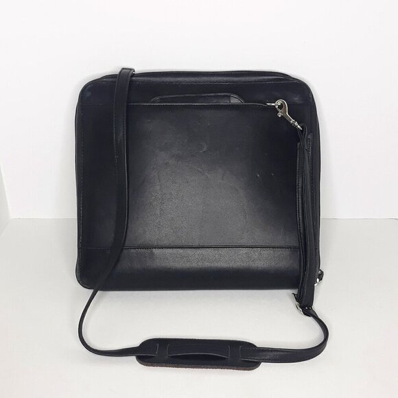 Vtg Franklin Covey Nappa Leather 7-Ring Binder Planner Handles & Crossbody - Picture 1 of 15